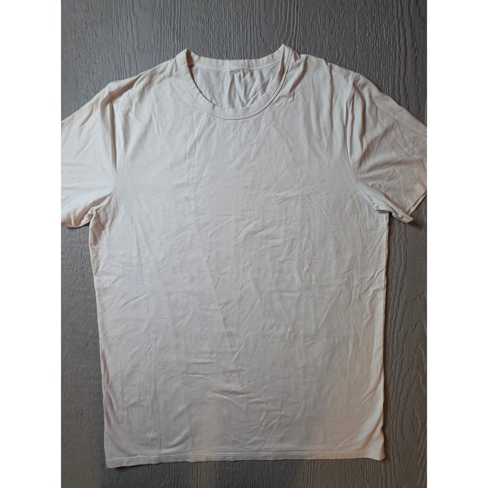 Lululemon Mens Short Sleeve Crewneck Athletic T-Shirt Light Gray Size XL